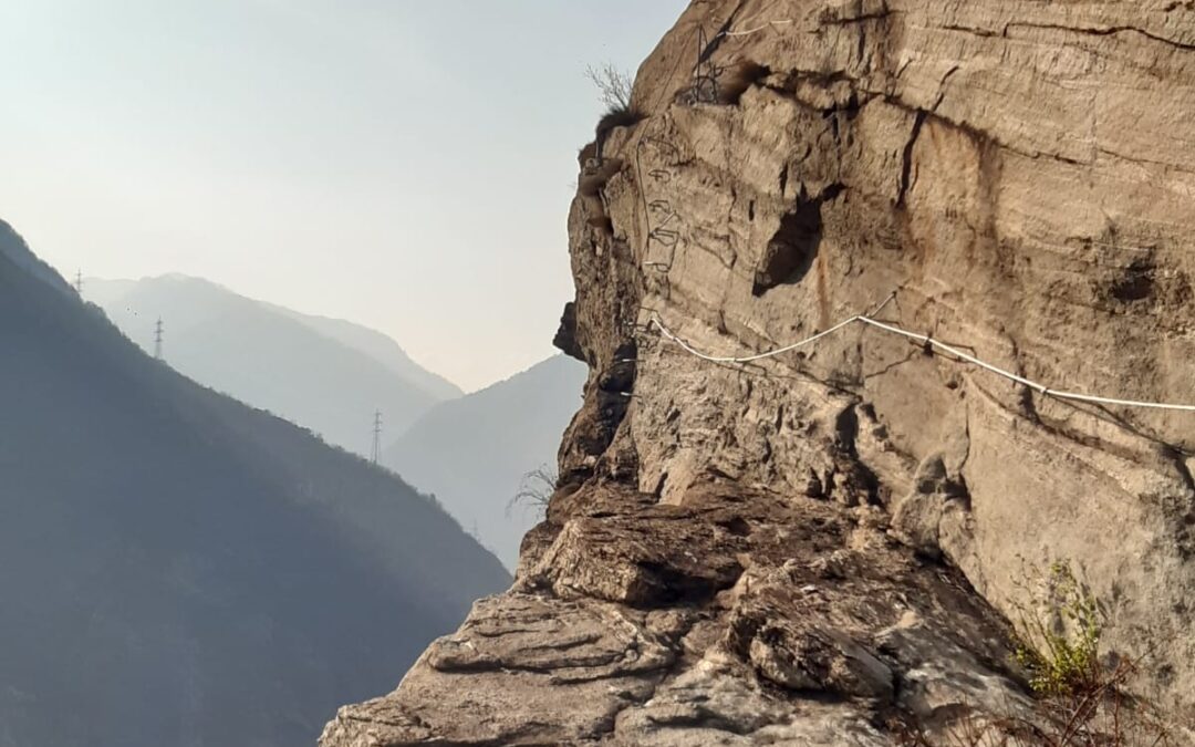 Ferrata delle Peredrette in notturna